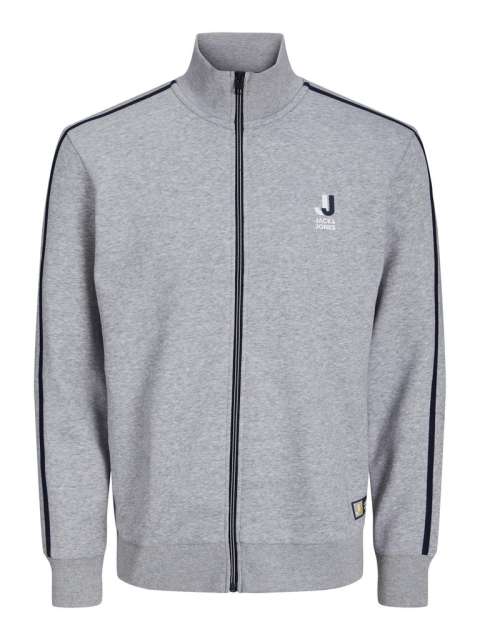 Jack & Jones - Logan Block High Neck Zip Lys Grå billede 1