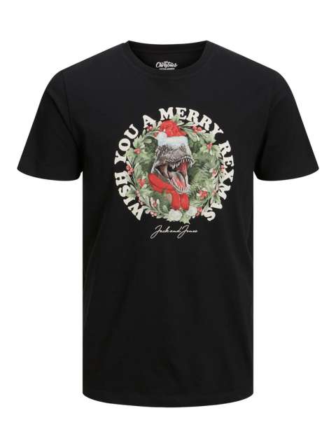Jack & Jones - Christmas Mugshot T-Shirt Sort billede 1