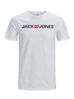Jack & Jones - Corp logo Print T-Shirt Hvid (1)