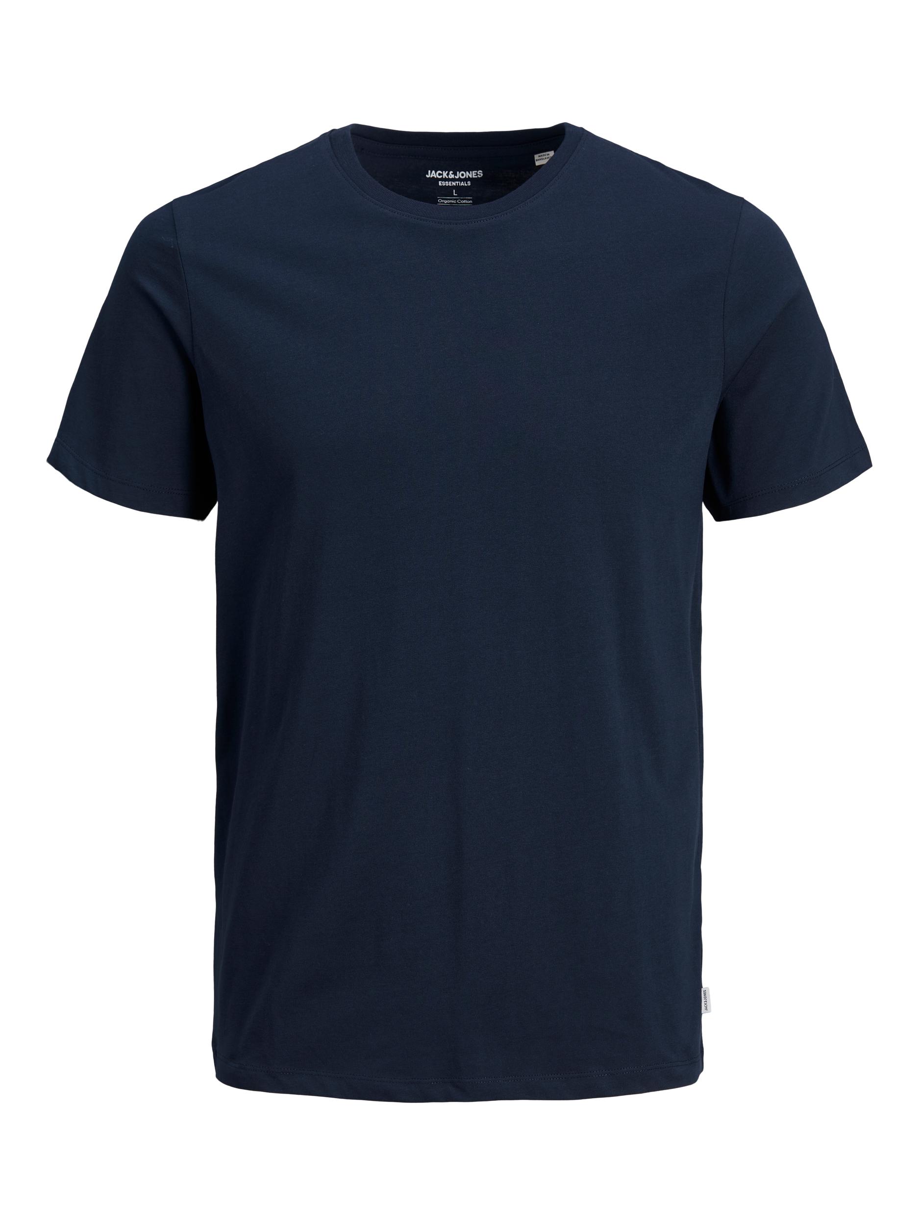 spil presse Mary Jack & Jones - Ensfarvet Økologisk T-Shirt Navy