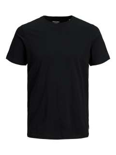 Jack & Jones - Ensfarvet Økologisk T-Shirt Sort (1)