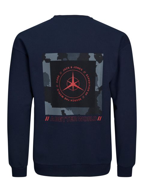 Jack & Jones - Filo Sweat Crew Navy billede 2