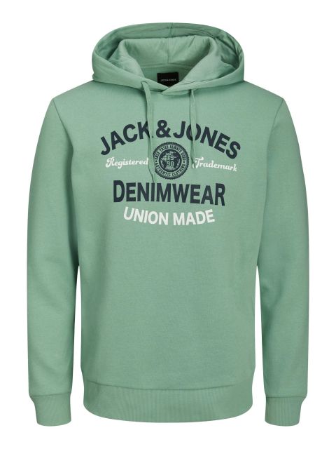 Jack & Jones - Logo Sweat Hood Granite billede 1