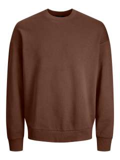 Jack & Jones - Blakam Ensfarvet Sweatshirt Brun (1)