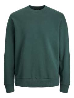 Jack & Jones - Blakam Ensfarvet Sweatshirt Grøn (1)