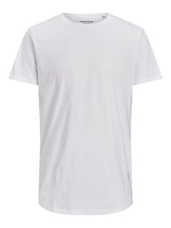 Jack & Jones - Noa Ensfarvet T-Shirt - Hvid (1)