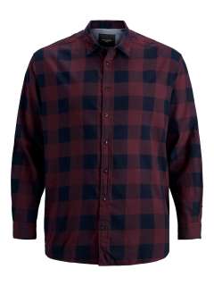 Jack & Jones - Gingham Twill Skjorte Lange ærmer Port Royal (1)