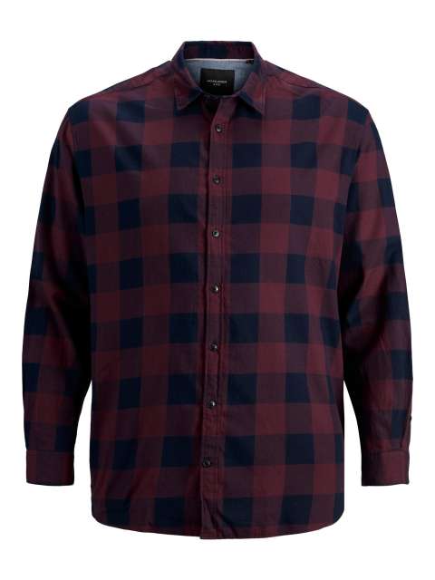 Jack & Jones - Gingham Twill Skjorte Lange ærmer Port Royal billede 1