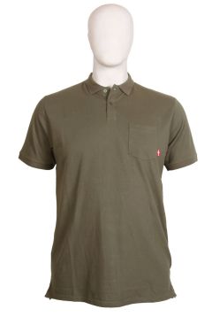 M.I.N.E - Ensfarvet Polo - Army (1)