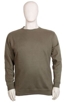 M.I.N.E - Ensfarvet Sweatshirt Army (1)