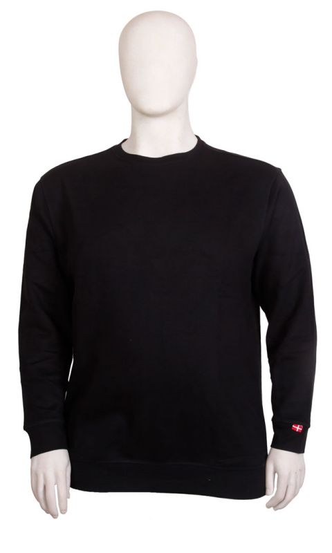 M.I.N.E - Ensfarvet Sweatshirt Sort billede 1