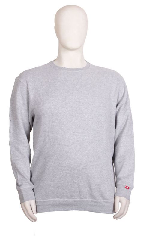 M.I.N.E - Ensfarvet Sweatshirt - Grå billede 1