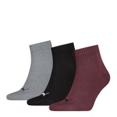 Puma - Quarter Sokker - Burgundy/sort/grå (1)