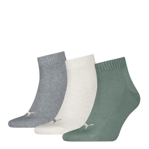 Puma - Quarter Sokker - Green Moon/Oatmeal/Grå billede 1