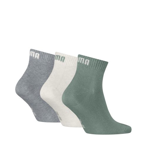 Puma - Quarter Sokker - Green Moon/Oatmeal/Grå billede 2