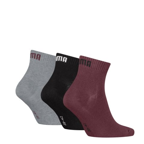 Puma - Quarter Sokker - Burgundy/sort/grå billede 2