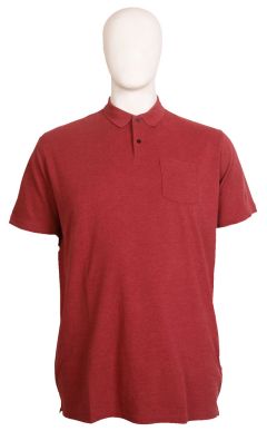 Stolen Denim - Ensfarvet Meleret Polo Bordeaux (1)