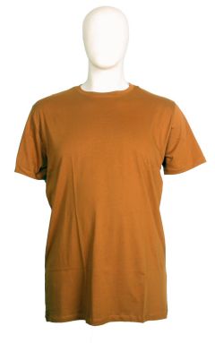 Stolen Denim - Ensfarvet Pima Cotton T-Shirt Cinnamon (1)