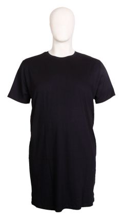 Stolen Denim - Pima Cotton Sort T-Shirt - Ekstra Lang (1)