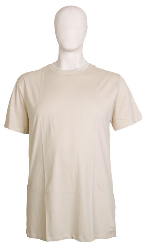 Stolen Denim - Ensfarvet Pima Cotton T-Shirt Sand billede 1