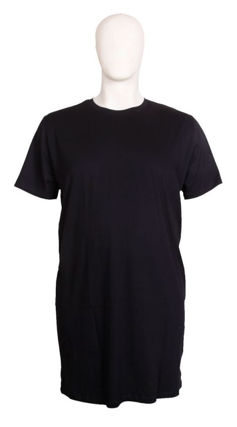 Stolen Denim - Pima Cotton Sort T-Shirt - Ekstra Lang billede 1