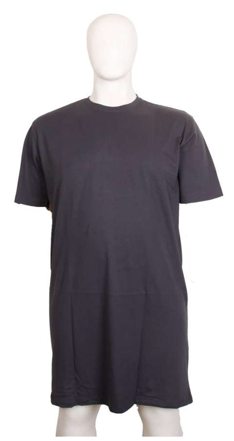 XLtøj - Standard T-Shirt Ekstra Lang - Koksgrå billede 1