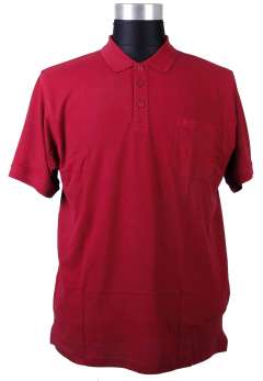 Espionage - Ensfarvet Bomulds Polo Oxblood (1)