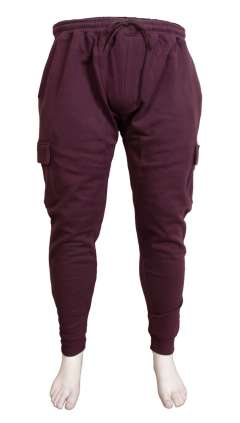 Espionage - Slimline Cargo Jogging Bukser Bordeaux (1)