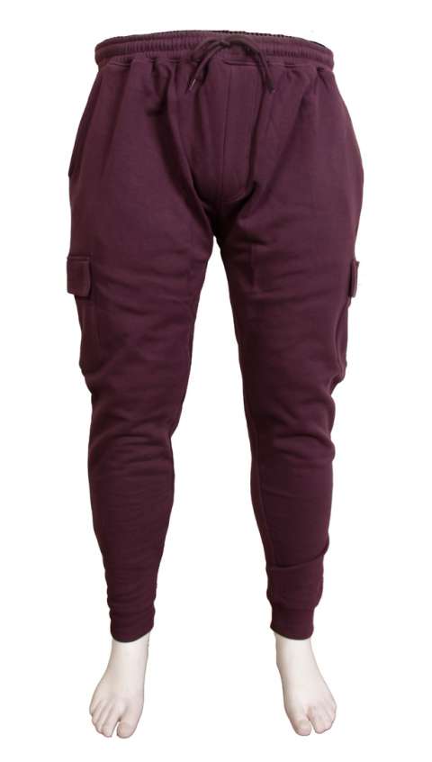 Espionage - Slimline Cargo Jogging Bukser Bordeaux billede 1