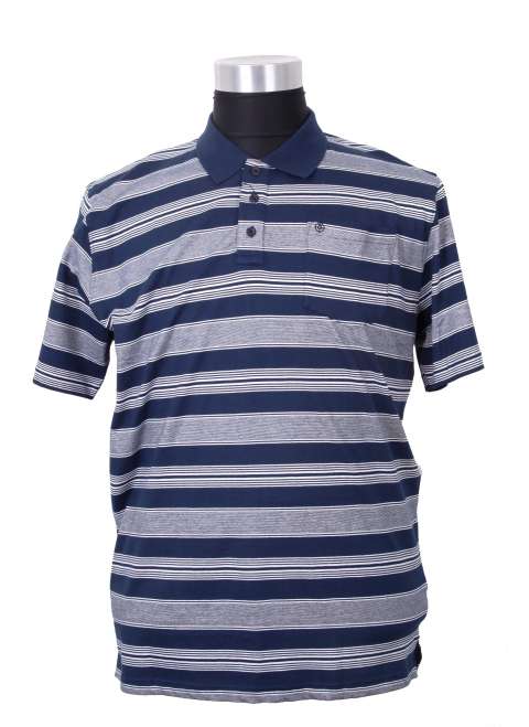 Espionage - Stribet Jersey Polo billede 1