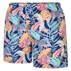 Espionage - Multi Leaf Print Badeshorts (1)