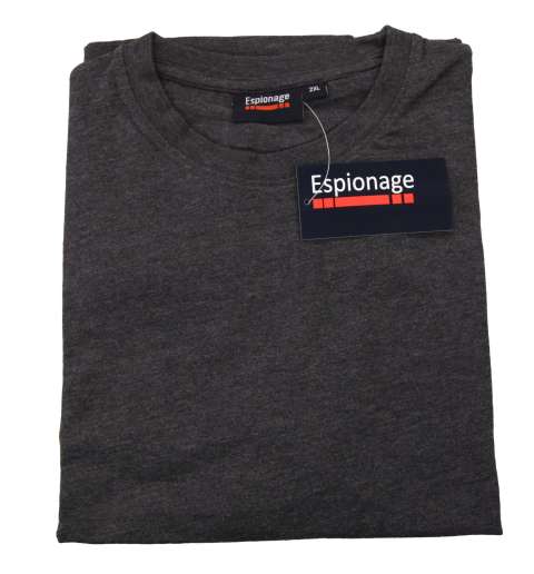 Espionage - Ensfarvet Melange T-Shirt billede 2