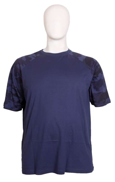 Espionage - Raglan Navy Camouflage T-Shirt billede 1