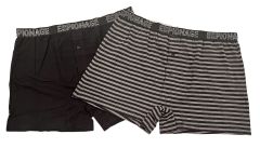 Espionage - Stribede/Sort 2 Pak Boksershorts (1)