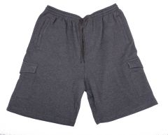 Espionage - Jersey Cargo Jogg Shorts Sort + Koksgrå (3)