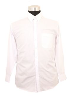 Espionage - L/S Ensfarvet Skjorte Button Down Hvid (1)
