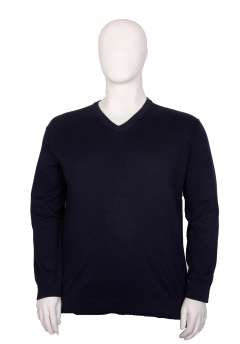 Espionage - Pullover med V-Halsudskæring Navy (1)